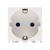 Priza Standard German 2 Module Alb 16A 2P+E